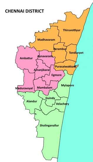 Chennai map location